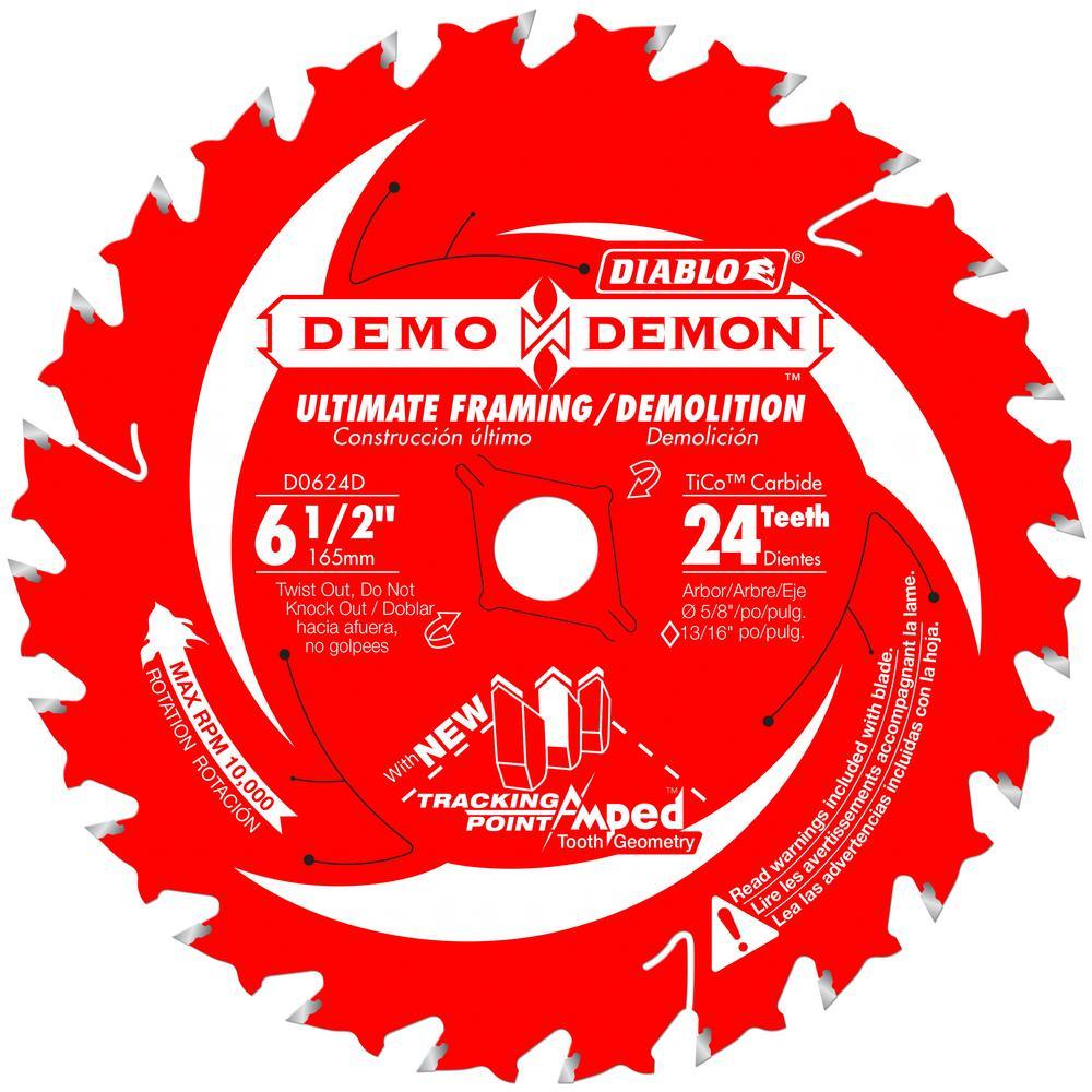 6-1/2 x 24T Demo Demon Saw Blade - Super Arbor