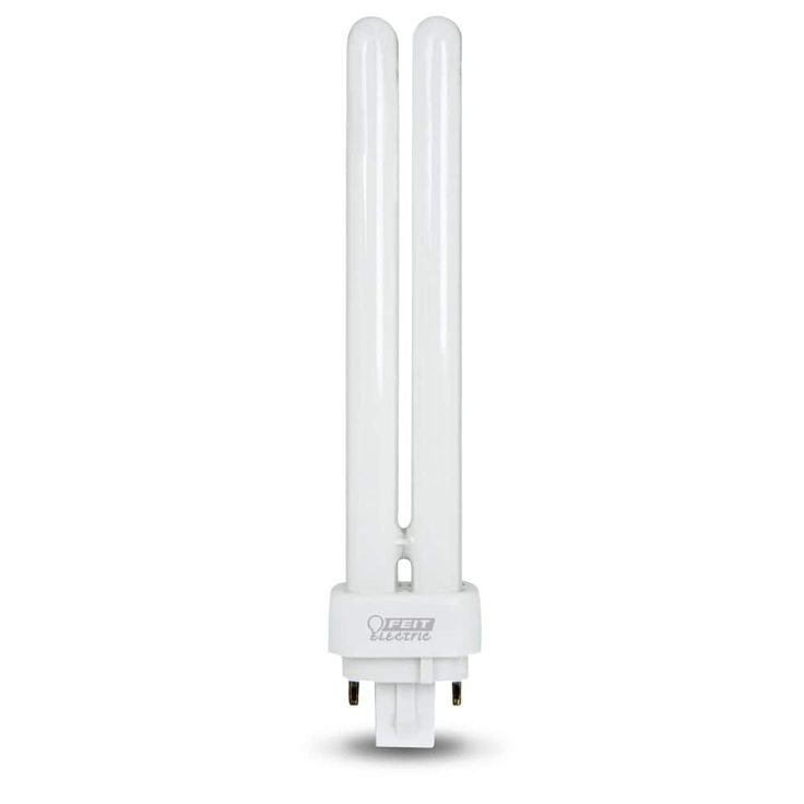 26W Equiv PL CFLNI Quad Tube 4-Pin Plug-in G24Q-3 Base Compact Fluorescent CFL Light Bulb, Bright White 3500K