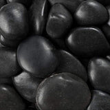 Rain Forest 2 in. to 3 in., 2200 lb. Large Black Grade A Polished Pebbles Super Sack - Super Arbor