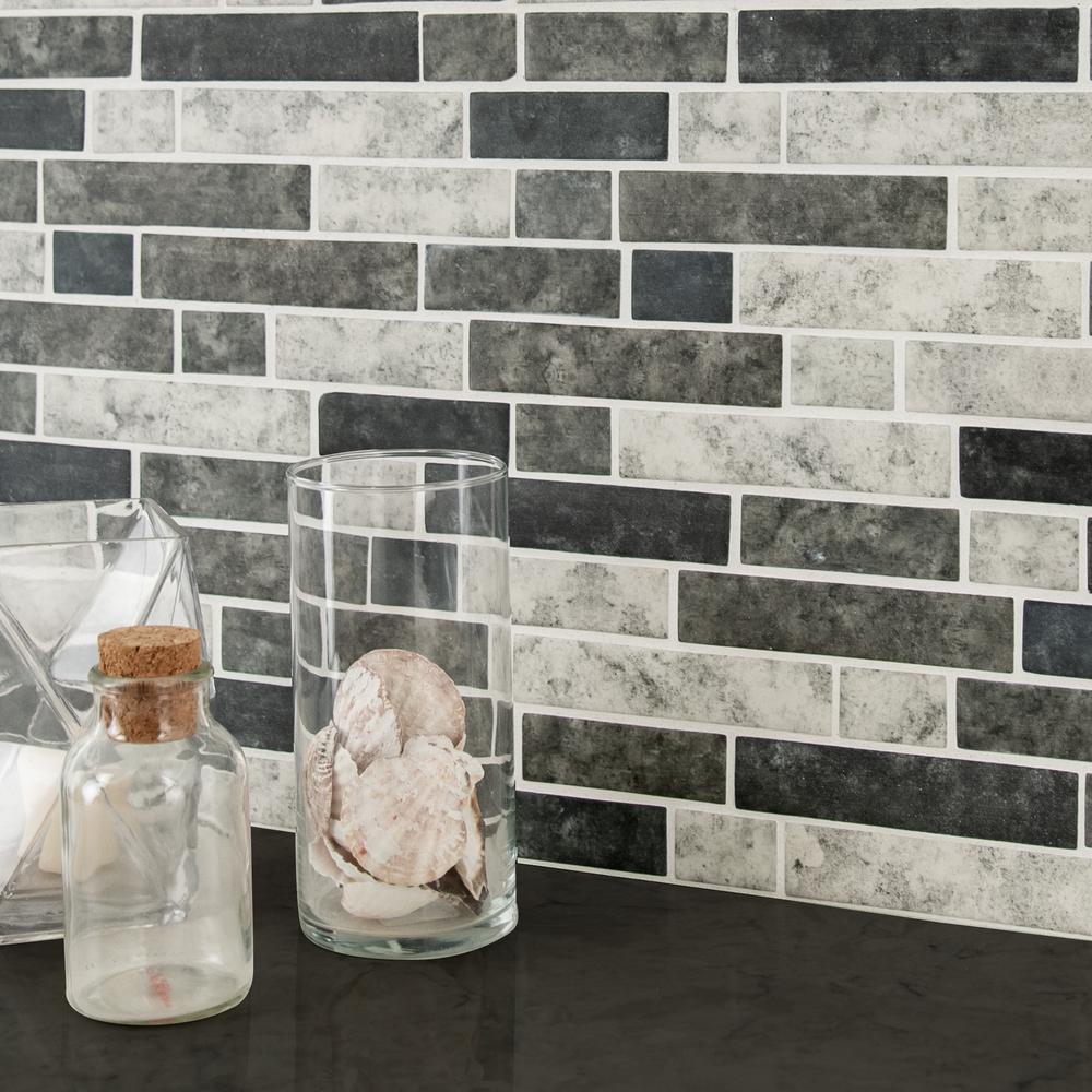 Urban Tapestry Interlocking 11.81 in. x 11.81 in. x 6 mm Glass Mesh-Mounted Mosaic Tile (14.55 sq. ft./case) - Super Arbor