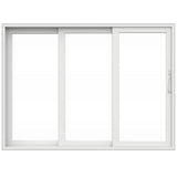 V4500 Multi-Slide 105 in. x 80 in. Left-Hand Low-E White Vinyl 3-Panel Prehung Patio Door