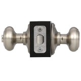 Georgian Satin Nickel Privacy Bed/Bath Door Knob - Super Arbor