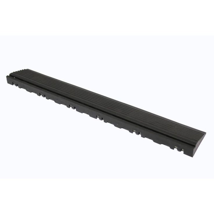 Swisstrax 15.75 in. Jet Black Pegged Edging for 15.75 in. Swisstrax Modular Tile Flooring (2-Pack)