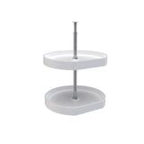 Rev-A-Shelf 2-Tier Polymer D-Shaped Cabinet Lazy Susan, 20 in Diameter