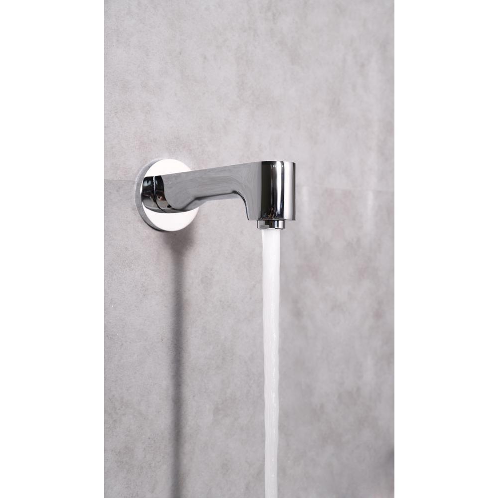 Rain 2-Handle Tub and Shower Faucet System with 3-Setting with 304T Stainless Steel in Chrome (Valve Included) - Super Arbor