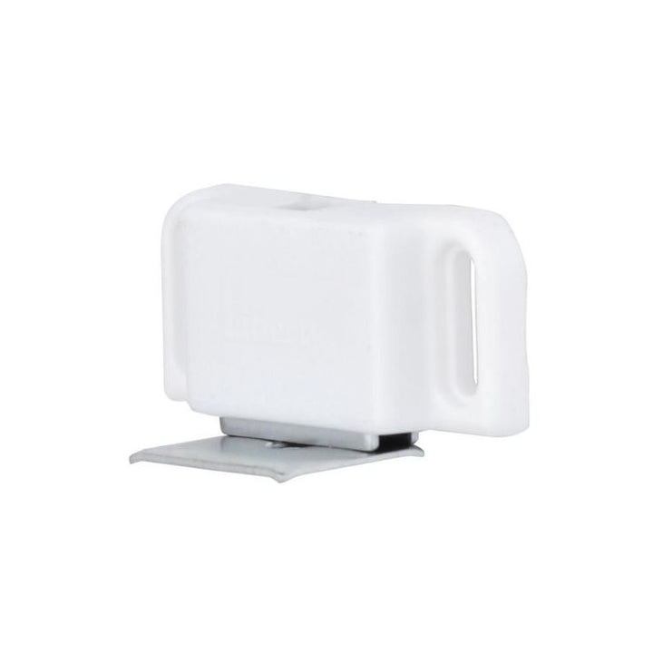 2 in. White Heavy Duty Magnetic Door Catch with Strike