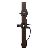 Craftsman Tuscan Bronze Door Handleset with Right Hand Scandinavian Lever Trim - Super Arbor