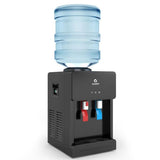 Premium Hot/Cold Top Loading Countertop Water Cooler Dispenser with Child Safety Lock, Black