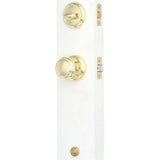Prestige Wesley Single Cylinder Lifetime Polished Brass Door Handleset with Alcott Door Knob Featuring SmartKey Security - Super Arbor