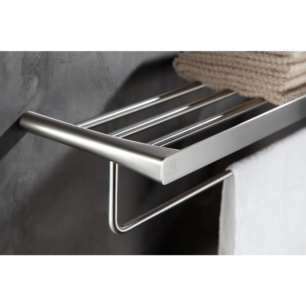 Caster 3 Series 5 Bar Towel Rack in Brushed Nickel - Super Arbor