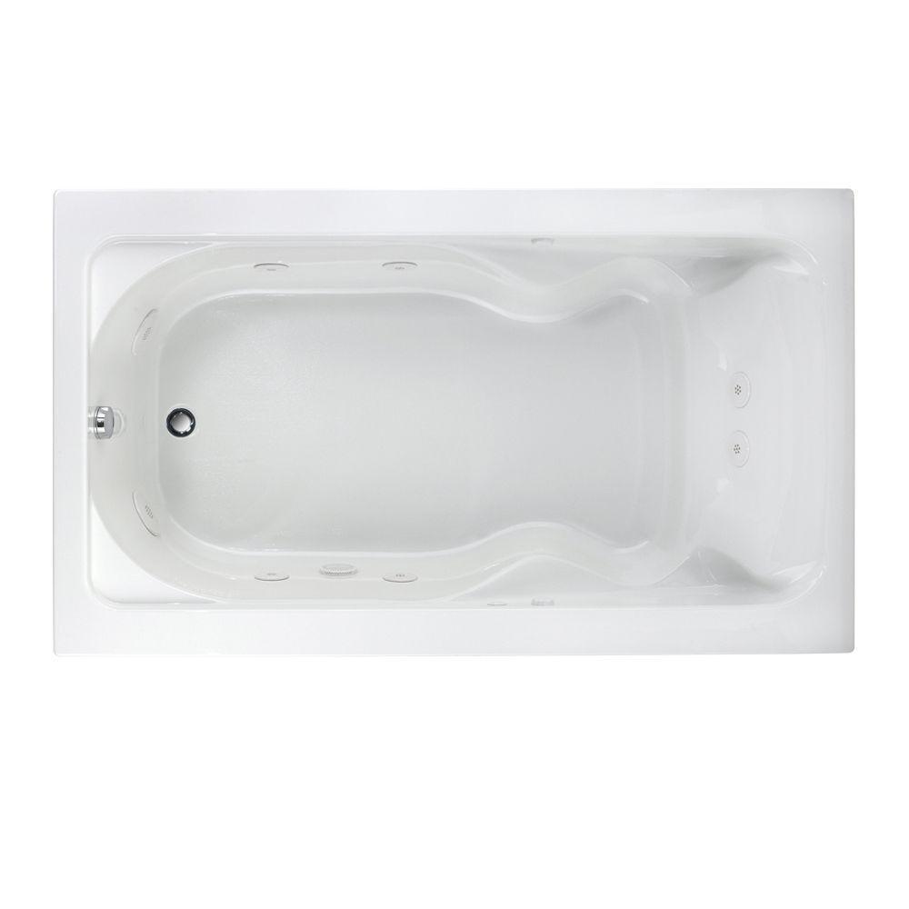 Cadet EverClean 72 in . x 42 in. Whirlpool Tub in White - Super Arbor
