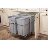 Knape & Vogt 27-Quart Plastic Pull Out Trash Can