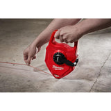 48 in. Concrete Screed Level w/ 150 ft. Extra Bold Large Capacity Chalk Reel - Super Arbor