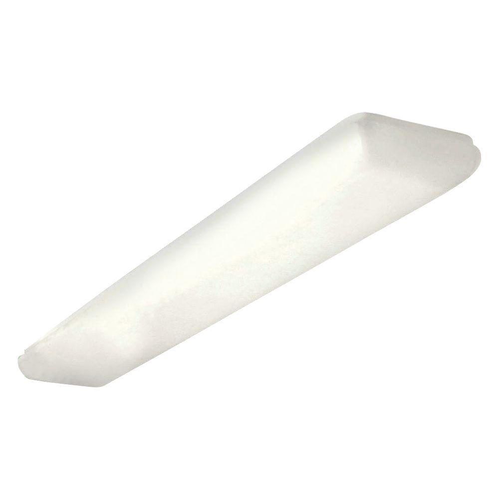 2-Light White Fluorescent Overhead Puff Light - Super Arbor