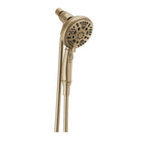 SureDock 7-Spray 5 in. Single Wall Mount Handheld H2Okinetic Shower Head in Matte Black - Super Arbor