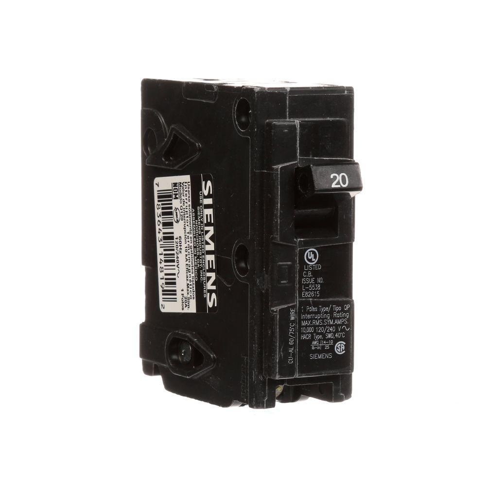 20 Amp Single-Pole Type QP Circuit Breaker - Super Arbor