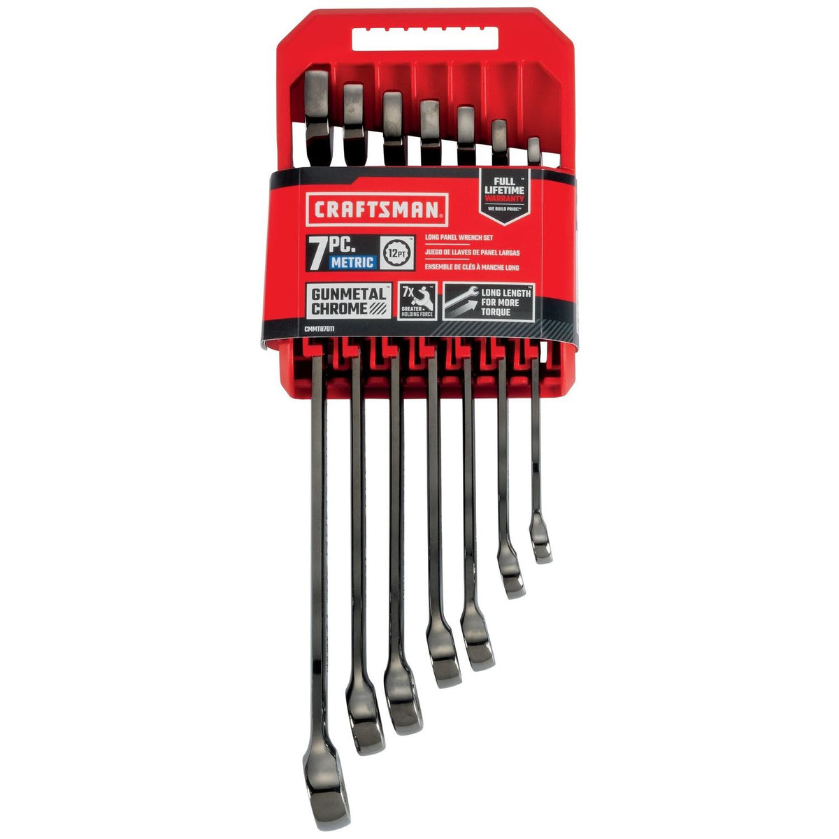 Craftsman Metric Long Panel Combination Wrench Set, 7 pc