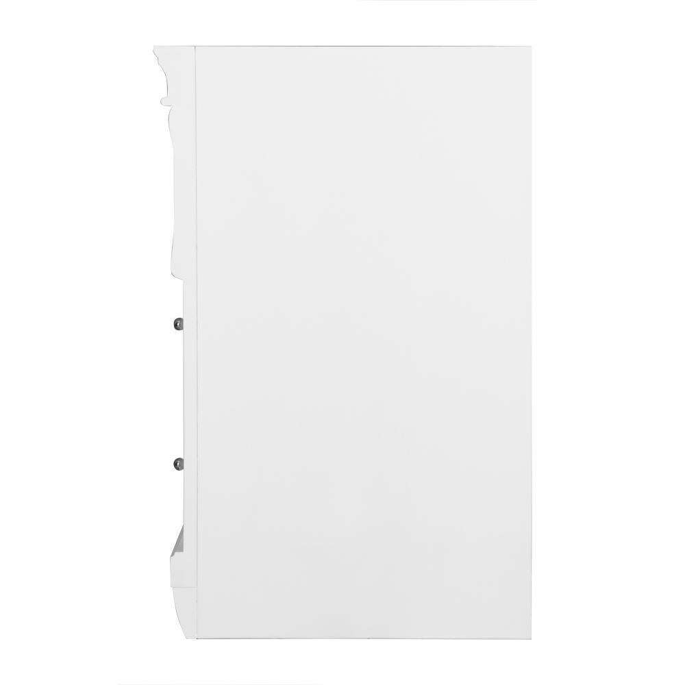 Naples 36 in. W Bath Vanity Cabinet Only in White with Right Hand Drawers - Super Arbor
