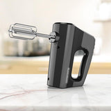 5-Speed Black Hand Mixer with Turbo Boost