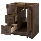 Creedmoor 30 in. W x 34 in. H Vanity Cabinet Only in Walnut - Super Arbor