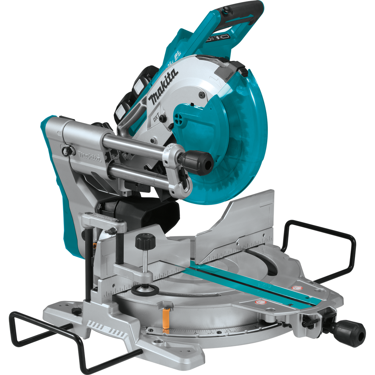 Makita 36V (18V X2) LXT Brushless 10 in. Dual‑Bevel Sliding Compound Miter Saw with Laser Kit, 5.0Ah Batteries (XSL06PT)