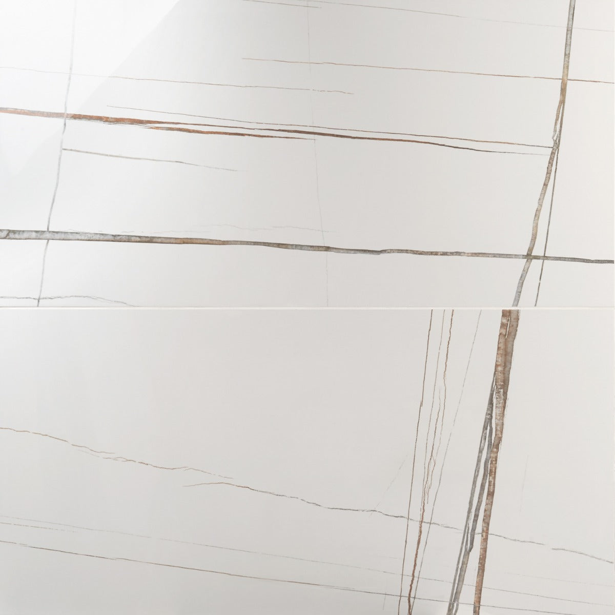 Minera Sahara Blanco White 24x48 Polished Porcelain Tile - Lux Tile