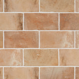 Lux Tile Parma Brick Cotto Brown 4x8 Matte Ceramic Subway Tile