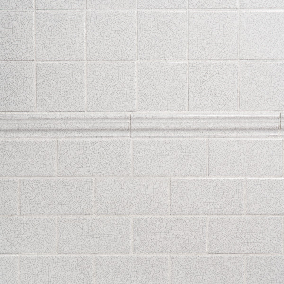 Sarina Vintage White Crackled Ceramic Subway Tile - 3x6 Glossy Finish