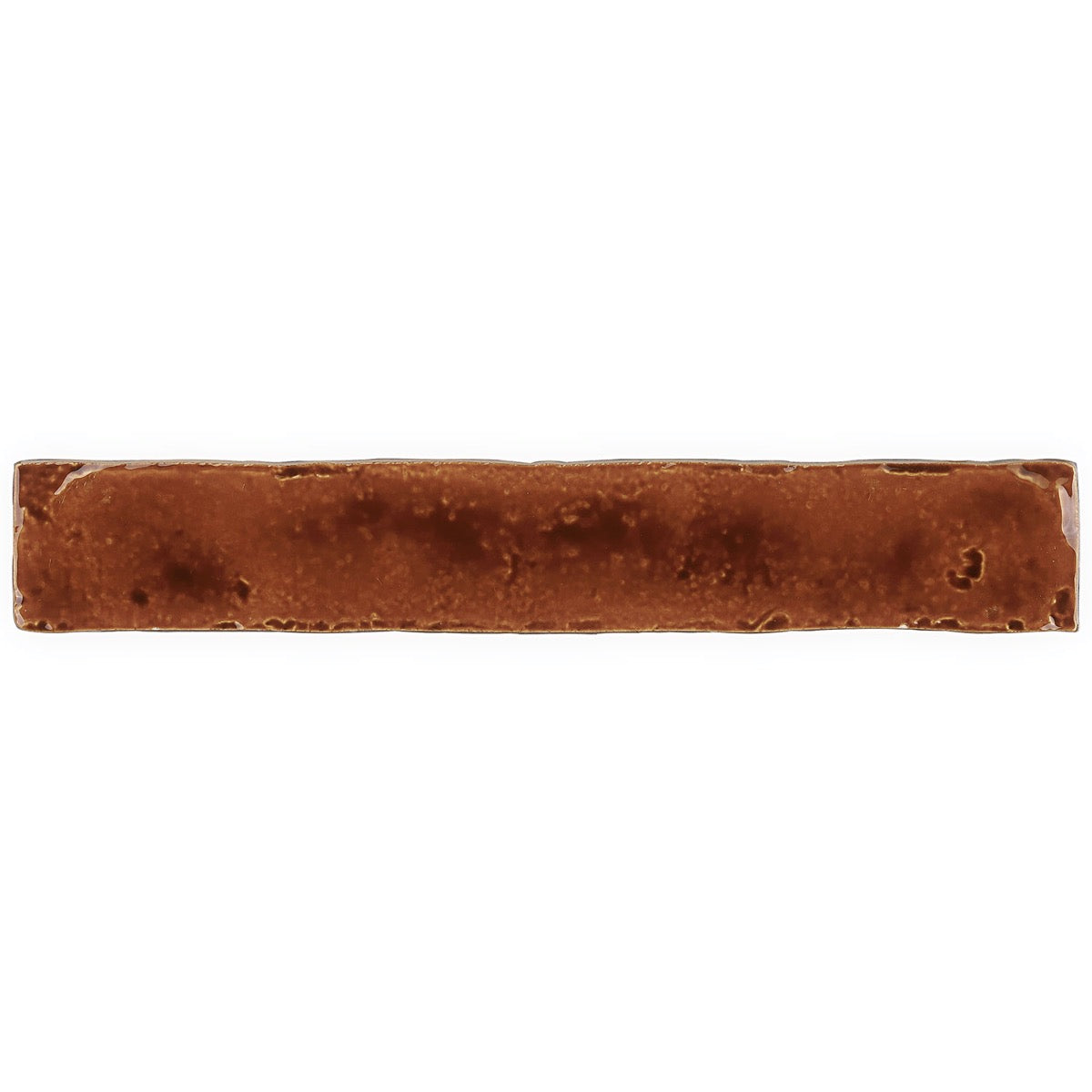 Wabi Sabi Honey Brown 1.5x9 Crackled Glossy Ceramic Tile - Lux Tile
