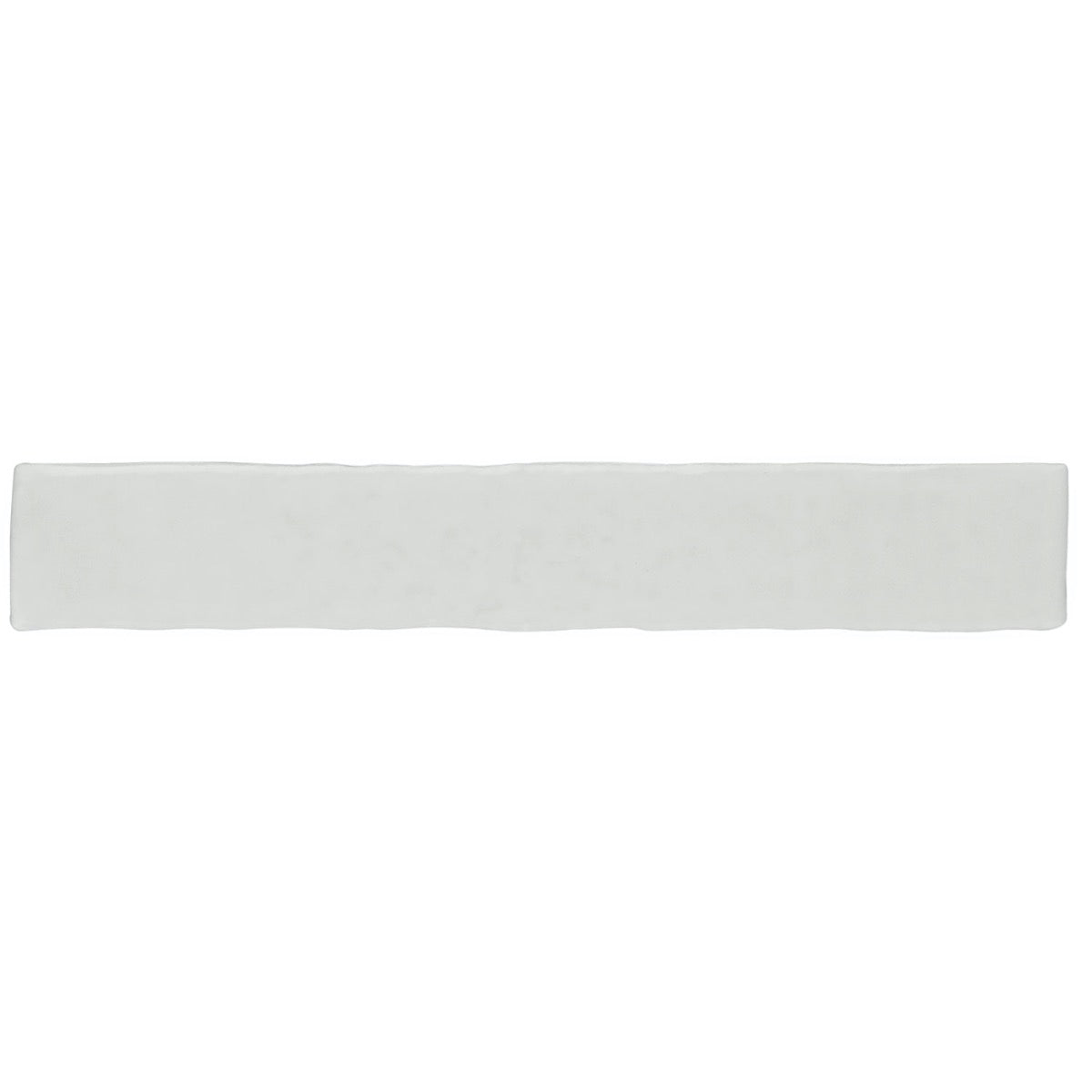 Wabi Sabi Snow White 1.5x9 Matte Ceramic Tile - Lux Tile