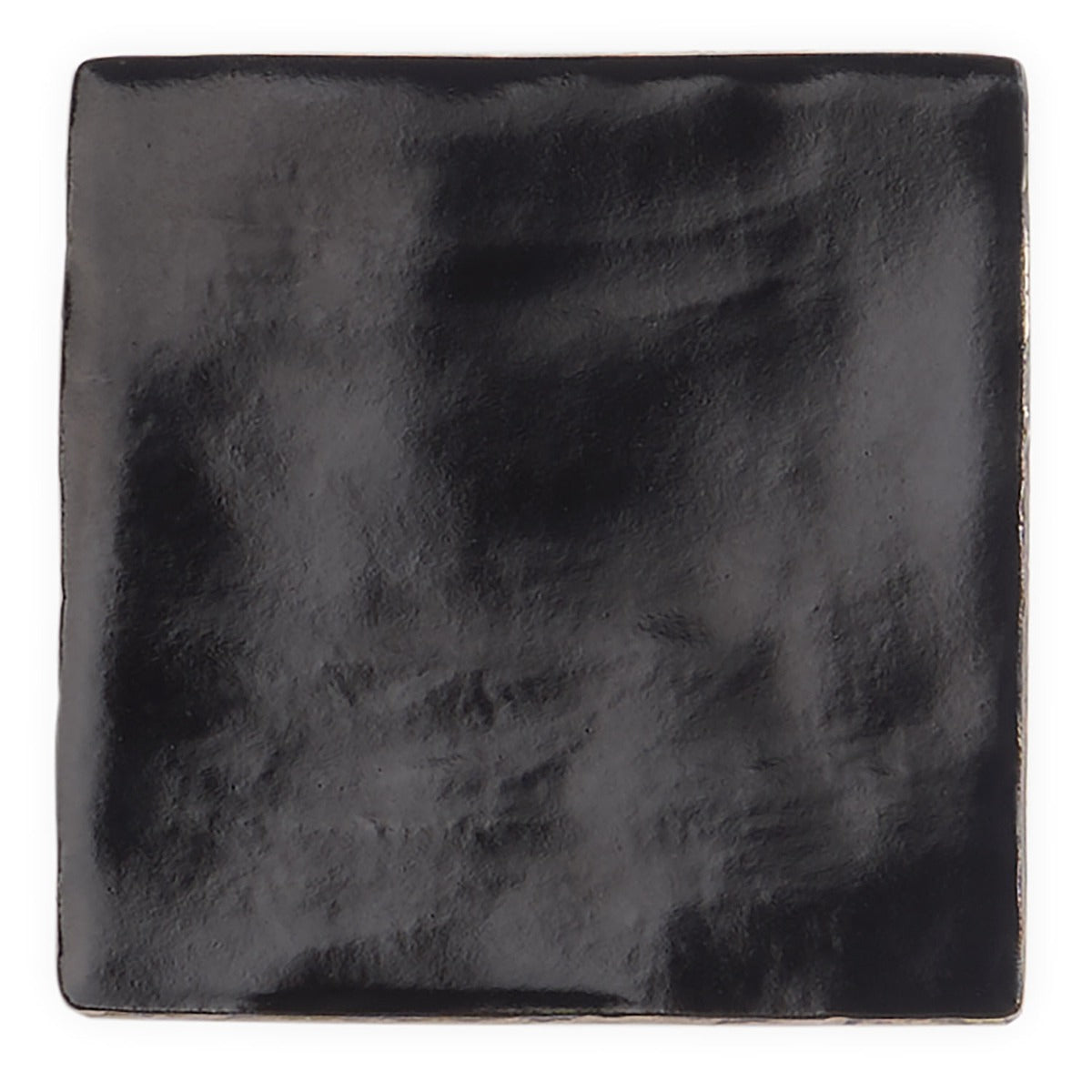 Montauk Jet Black 4x4 Mixed Finish Ceramic Wall Tile - Lux Tile