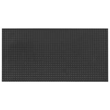 Kinzie Waffle Charcoal Black 8x16 Textured Matte Ceramic Tile by Lux Tile