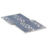Kobe Fin Ocean Blue Terrazzo Look Matte Porcelain Mosaic Tile - Lux Tile