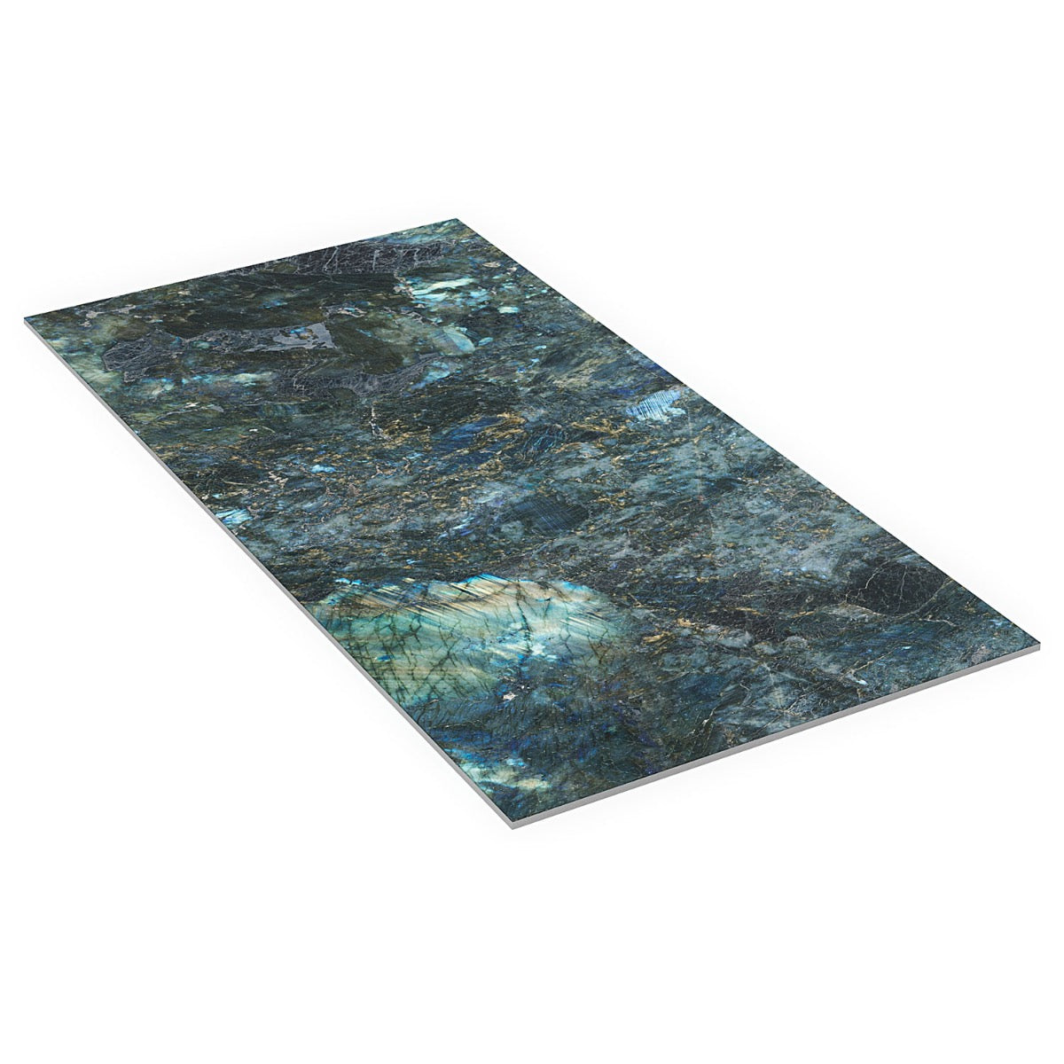 Lux Tile Jewel Onyx Labradorite Blue 24x48 Polished Porcelain Tile