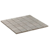 Lux Tile New Rock Fumo Light Gray 2x2 Matte Porcelain Mosaic Tile