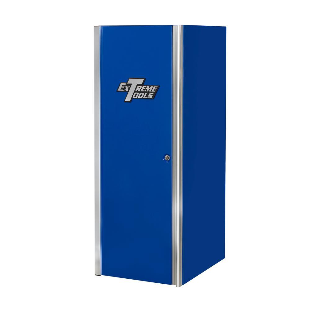 24 in. 4-Drawer 2-Shelf Professional Side Chest in Blue - Super Arbor