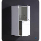 12-63/100 in. W x 27-1/2 in. H x 12 in. D Bathroom Linen Storage Cabinet in White - Super Arbor
