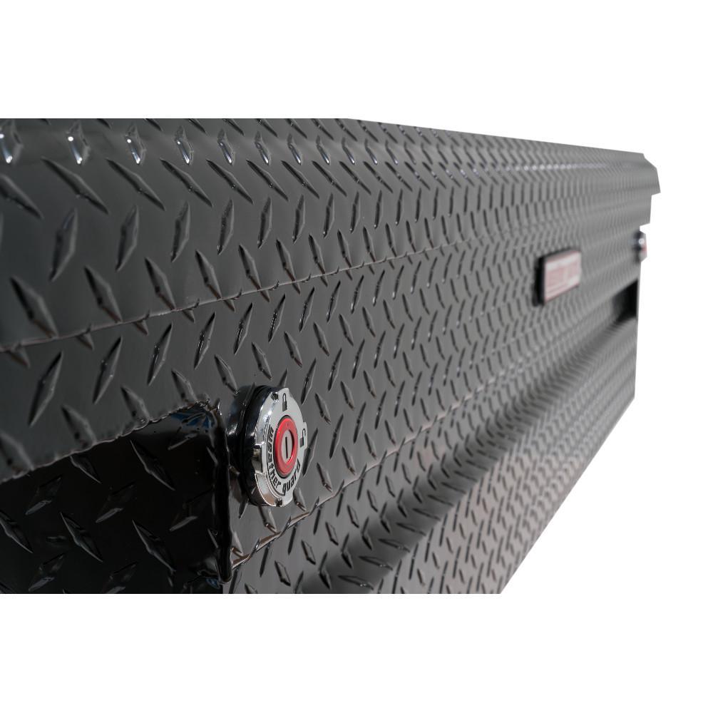 Weather Guard 71.5 in. Glossy Black Aluminum Full Size Crossbed Truck Tool Box - Super Arbor