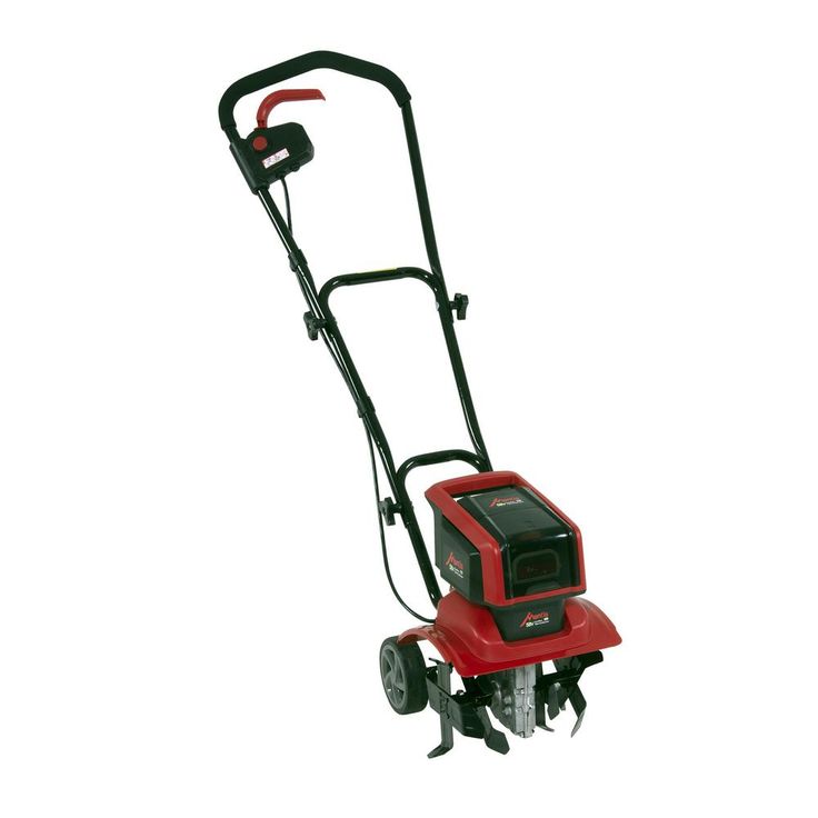 Mantis 58 Volt 12 in. Cordless Electric Tiller/Cultivator with 3-Position Wheels