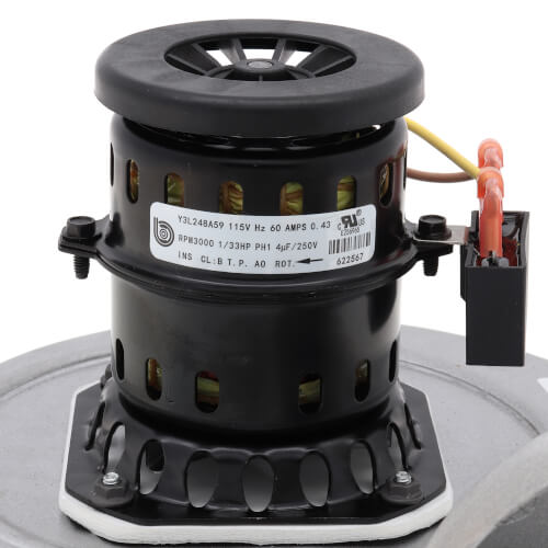 Nordyne 904999 inducer motor - label view (Product Type: Inducer Motor)