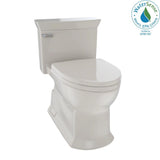Eco Soiree 1-Piece 1.28 GPF Single Flush Elongated Skirted Toilet with CeFiONtect in Sedona Beige - Super Arbor