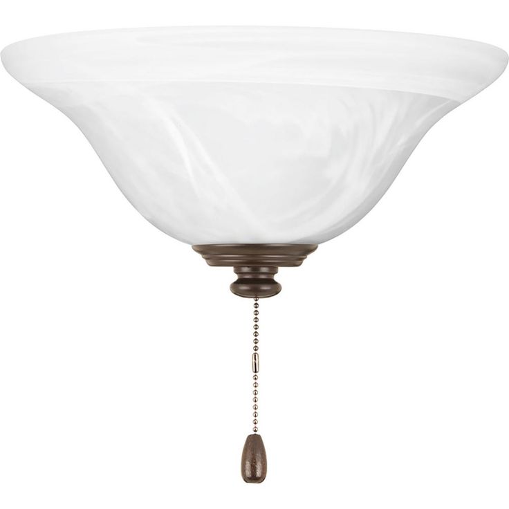 AirPro Collection 1-Light Antique Bronze Ceiling Fan Light Kit