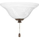 AirPro Collection 1-Light Antique Bronze Ceiling Fan Light Kit