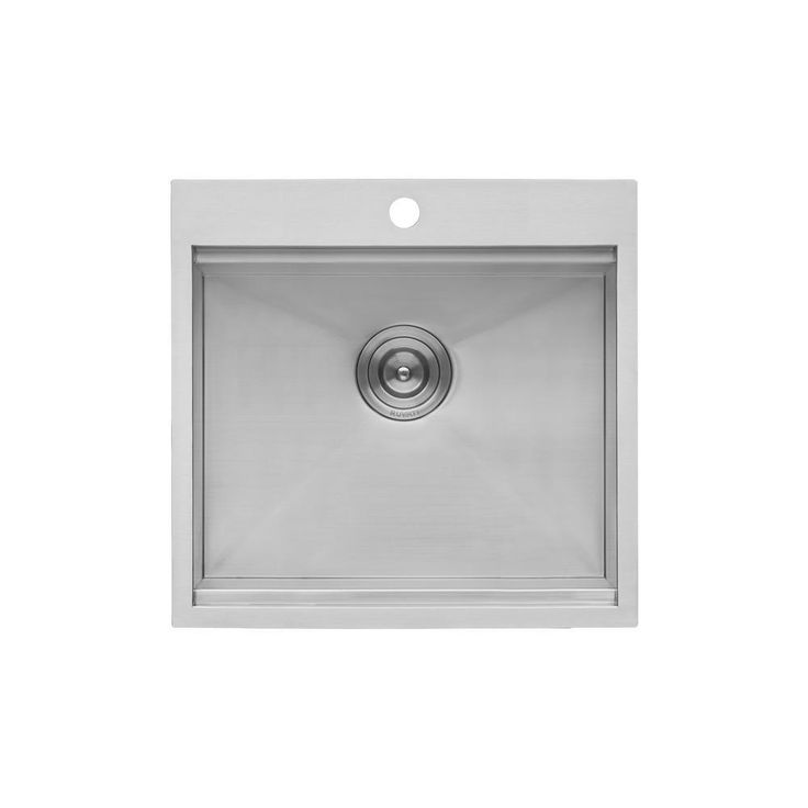 21 x 20 in. RV Workstation Drop-In Topmount Bar Prep Kitchen Sink 16-Gauge Stainless Steel