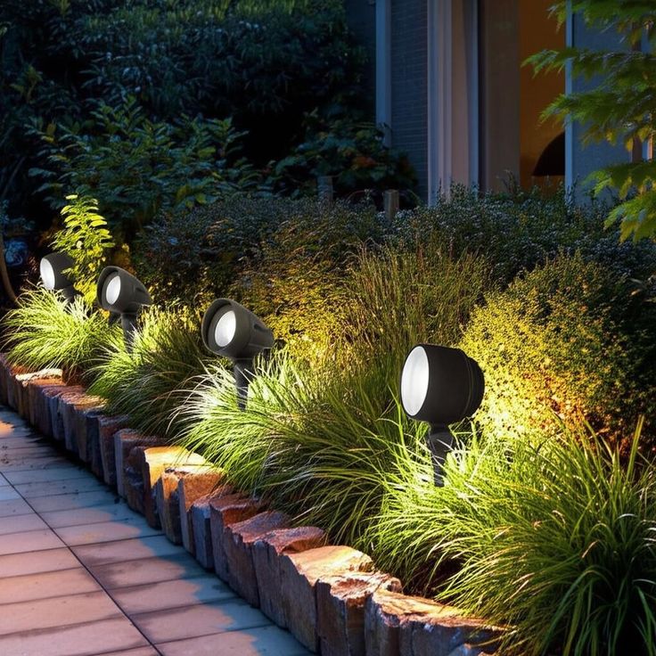 Hampton Bay 4.5-Watt Millennium Bronze Adjustable LED Landscape Flood Light