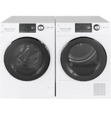 GE 2.4 cu. ft. High-Efficiency Stackable White Front Loading Washing Machine with Steam, ENERGY STAR