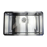 Undermount 16-Gauge Stainless Steel 18 in. x 18 in. x 10 in. Single Bowl Kitchen Bar Sink
