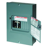 QO 60-Amp 4-Space 8-Circuit Generator Main Breaker Indoor Manual Transfer Switch - Super Arbor