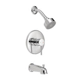 Eastport Single-Handle 1-Spray Tub and Shower Faucet in Satin Nickel (Valve Included) - Super Arbor