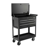 30 in. 4-Drawer Roller Cabinet Tool Chest in Black - Super Arbor